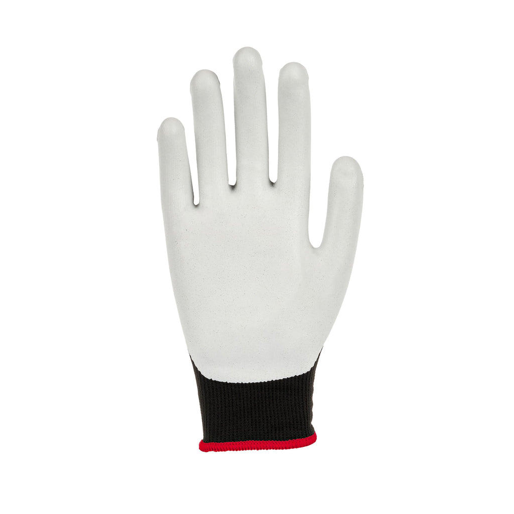 Life Protector Black Nylon Small Work Gloves - with Foam Nitrile Palm Coating - Pair - 10 count box