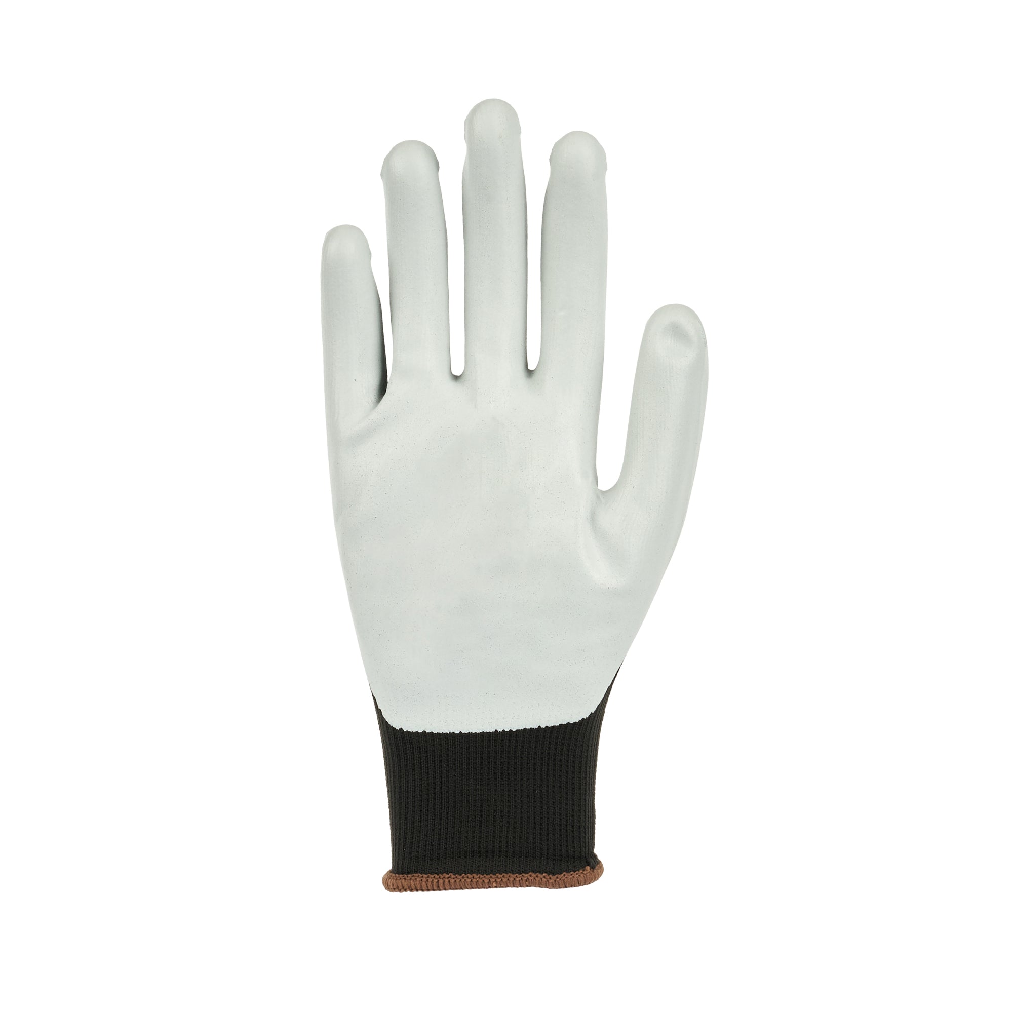 Life Protector Black Nitrile Large Work Gloves - with Foam Nitrile Palm Coating - Pair - 10 count box