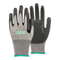Life Protector Gray HPPE Polyester / Spandex Medium Work Gloves - Ultra-Thin Foam Nitrile Palm Coating, Cut-Resistant - Pair - 1 count box
