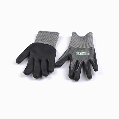 Life Protector Gray HPPE Polyester / Spandex Extra Large Work Gloves - with Foam Nitrile Palm Coating, Cut-Resistant - Pair - 10 count box