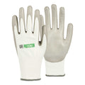 Life Protector White HPPE Polyester / Spandex Extra Large Work Gloves - with Polyurethane Palm Coating, Cut-Resistant - Pair - 1 count box
