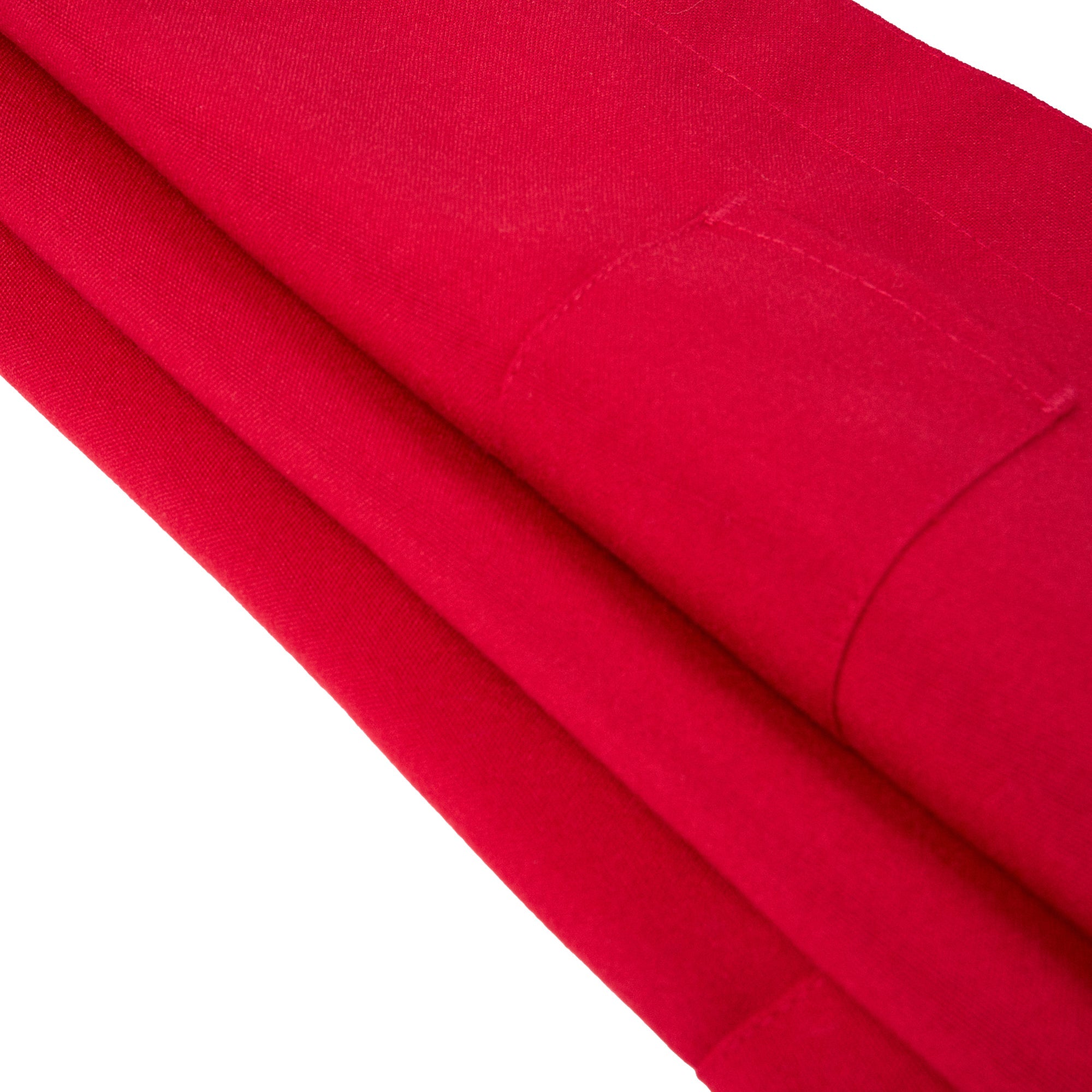 Chef 101 Red Standard Bib Apron - with 3 Pockets - 32 1/2'' x 27 1/2'' - 100 count box