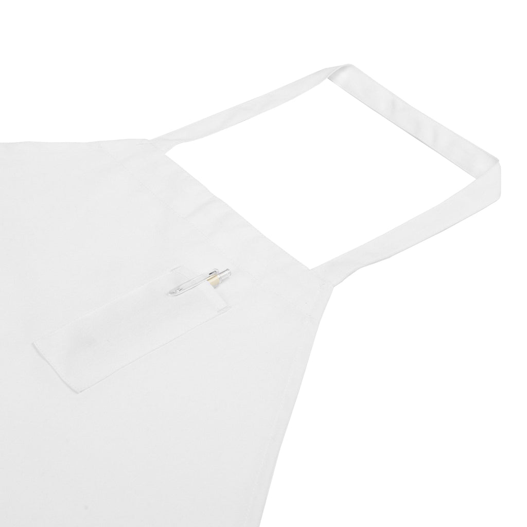 Chef 101 White Standard Bib Apron - with 3 Pockets - 32 1/2'' x 27 1/2'' - 100 count box