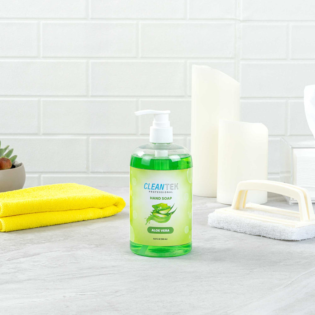 Clean Tek Professional 16.9 fl. oz Liquid Hand Soap - Aloe Vera - 24 count box