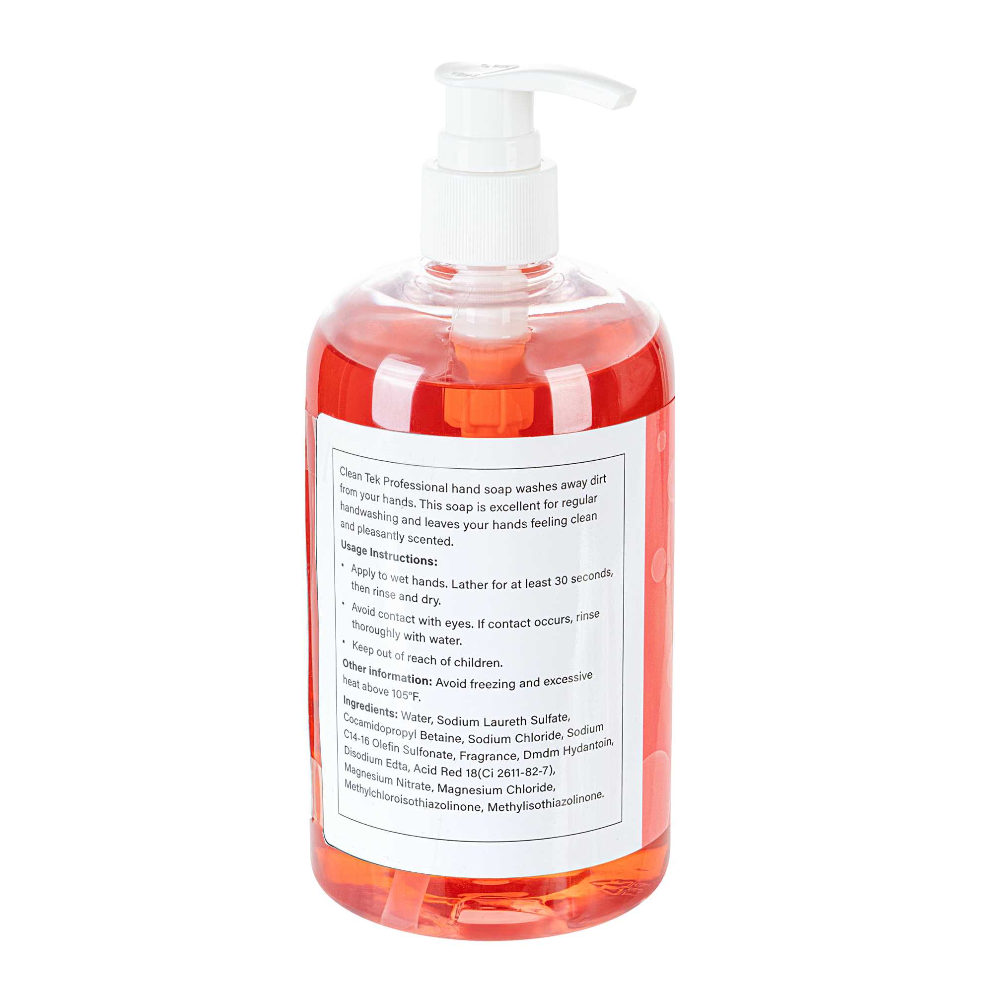 Clean Tek Professional 16.9 fl. oz Liquid Hand Soap - Strawberry - 1 count box