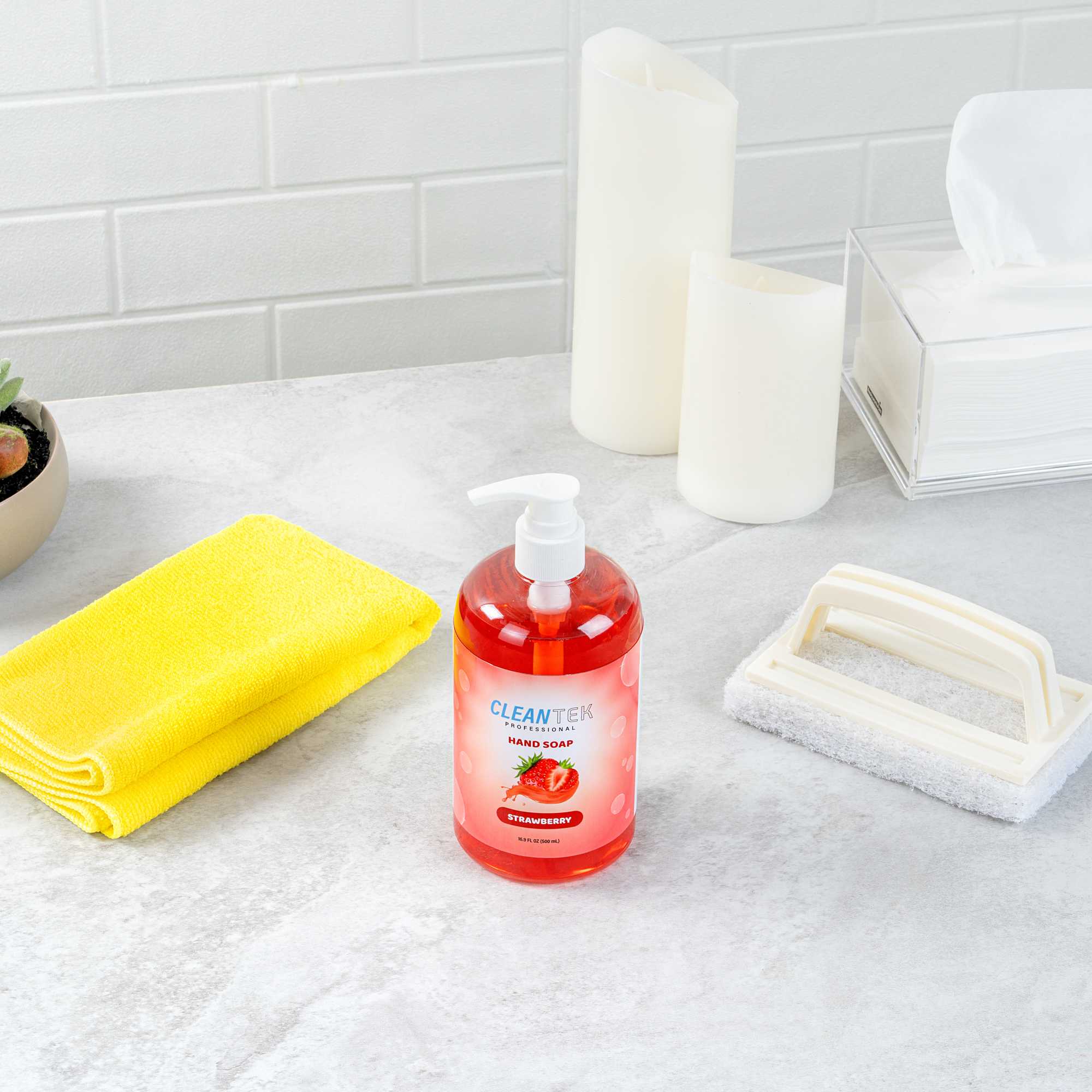 Clean Tek Professional 16.9 fl. oz Liquid Hand Soap - Strawberry - 1 count box