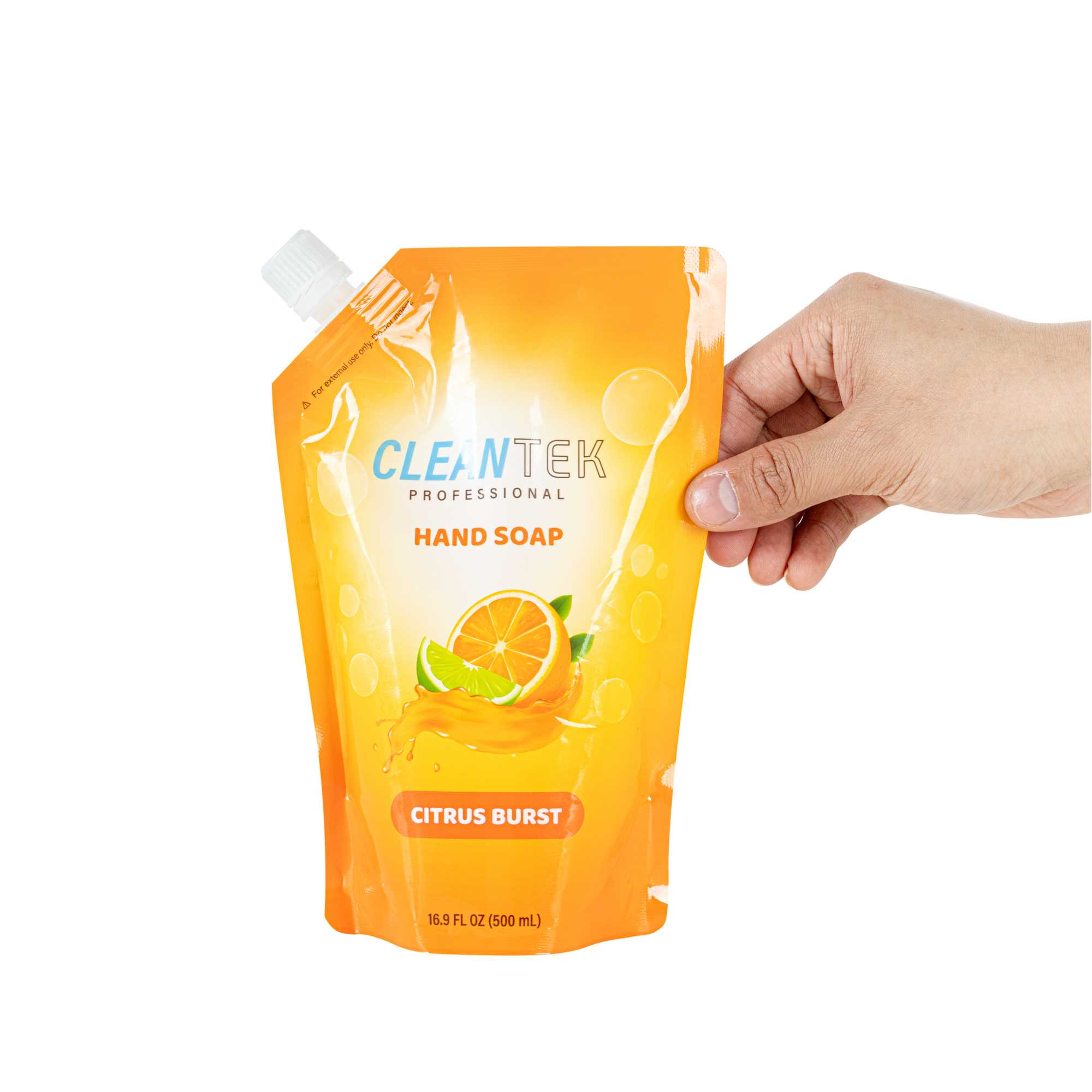 Clean Tek Professional 16.9 fl. oz Liquid Hand Soap Refill - Citrus Burst - 24 count box