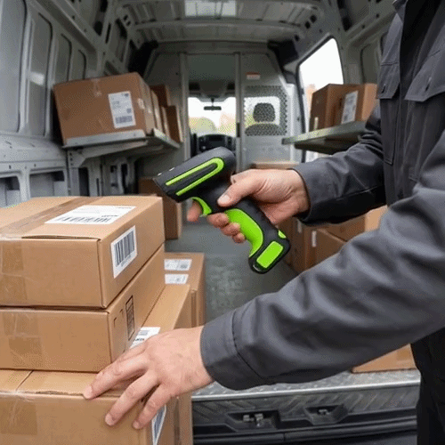 Handy Tek Black and Green Wireless Scanner Kit - Ultra-Rugged, Adjustable Charging Cradle - 1 count box
