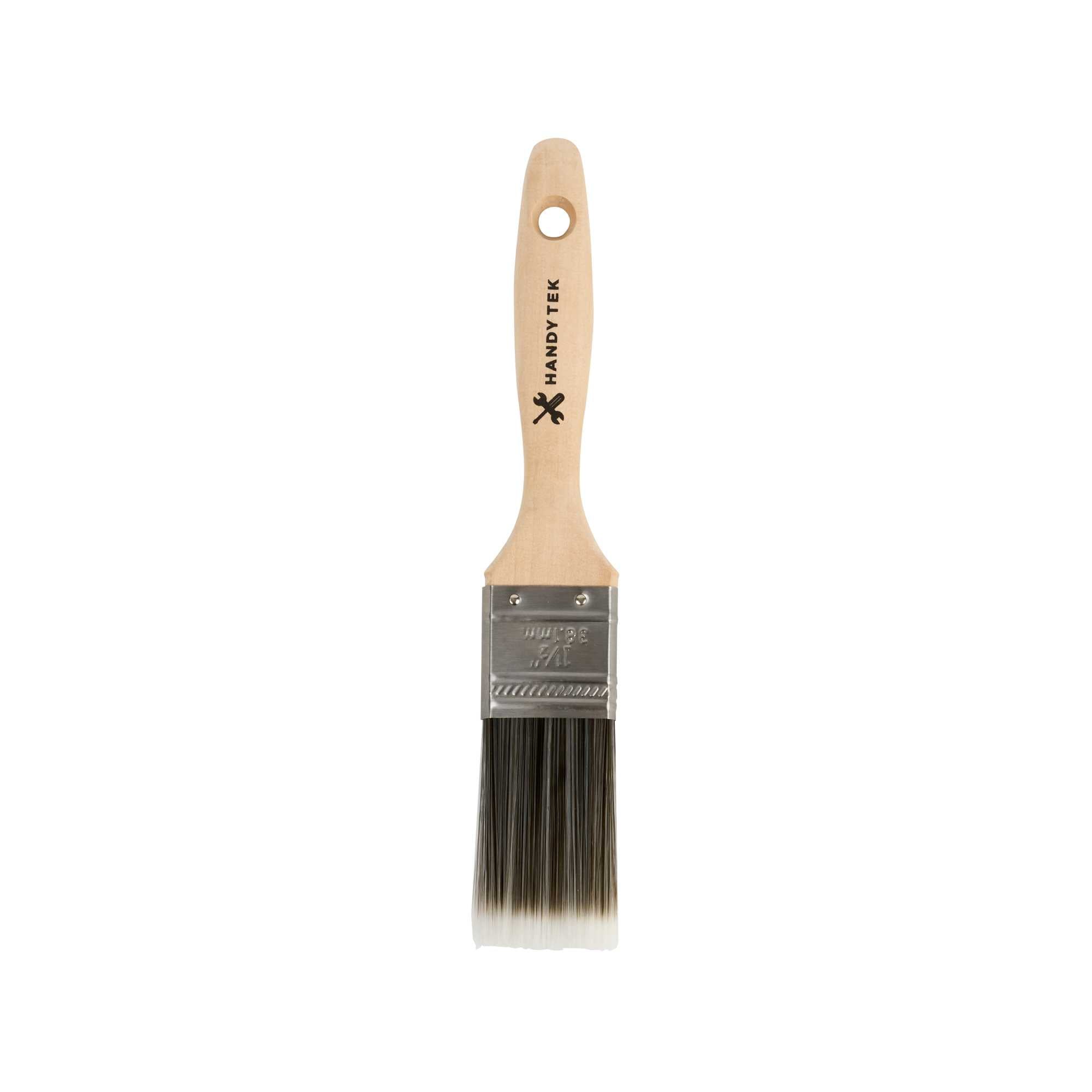 Handy Tek Synthetic Polyester Paint Brush - Flat, Beaver Tail - 1 1/2" - 1 count box