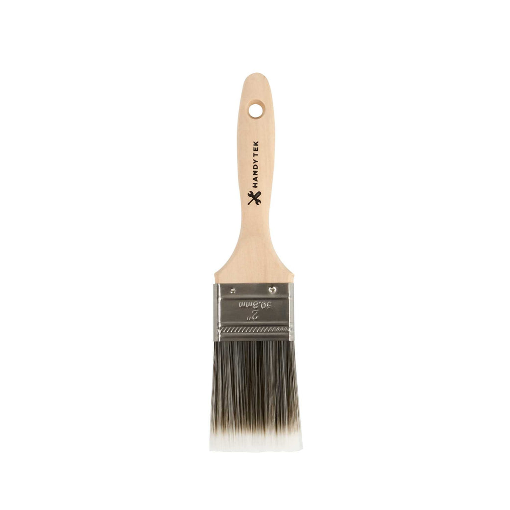 Handy Tek Synthetic Polyester Paint Brush - Flat, Beaver Tail - 2" - 1 count box