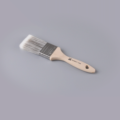 Handy Tek Synthetic Polyester Paint Brush - Flat, Beaver Tail - 2" - 6 count box