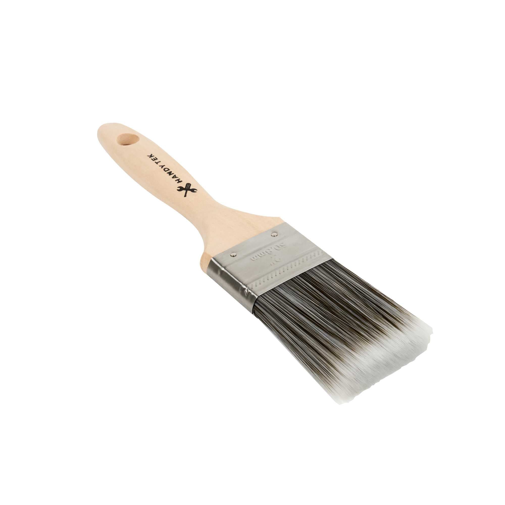 Handy Tek Synthetic Polyester Paint Brush - Flat, Beaver Tail - 2" - 120 count box