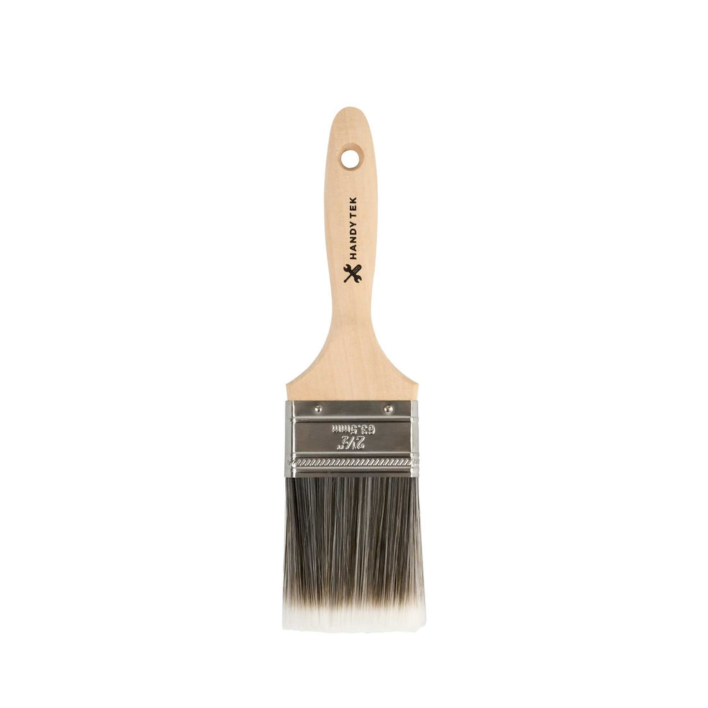 Handy Tek Synthetic Polyester Paint Brush - Flat, Beaver Tail - 2 1/2" - 1 count box