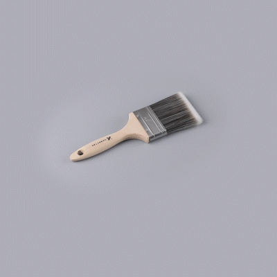 Handy Tek Synthetic Polyester Paint Brush - Flat, Beaver Tail - 3" - 1 count box