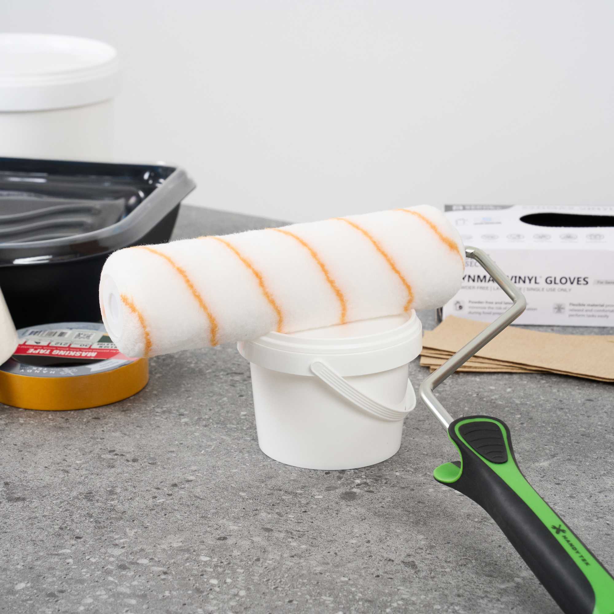 Handy Tek Knit Roller Cover - Shed-Resistant, with 1/2" Nap - 9" - 96 count box