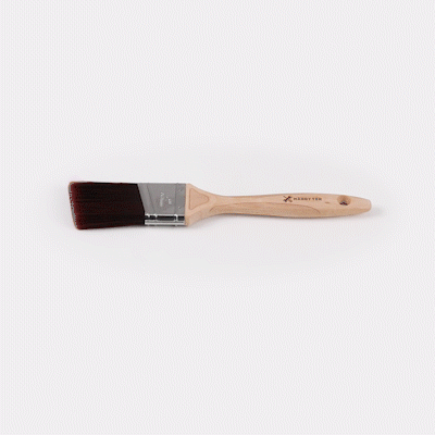 Handy Tek Polyester Paint Brush - Angled, Soft Tip, Textured Handle - 2" - 1 count box