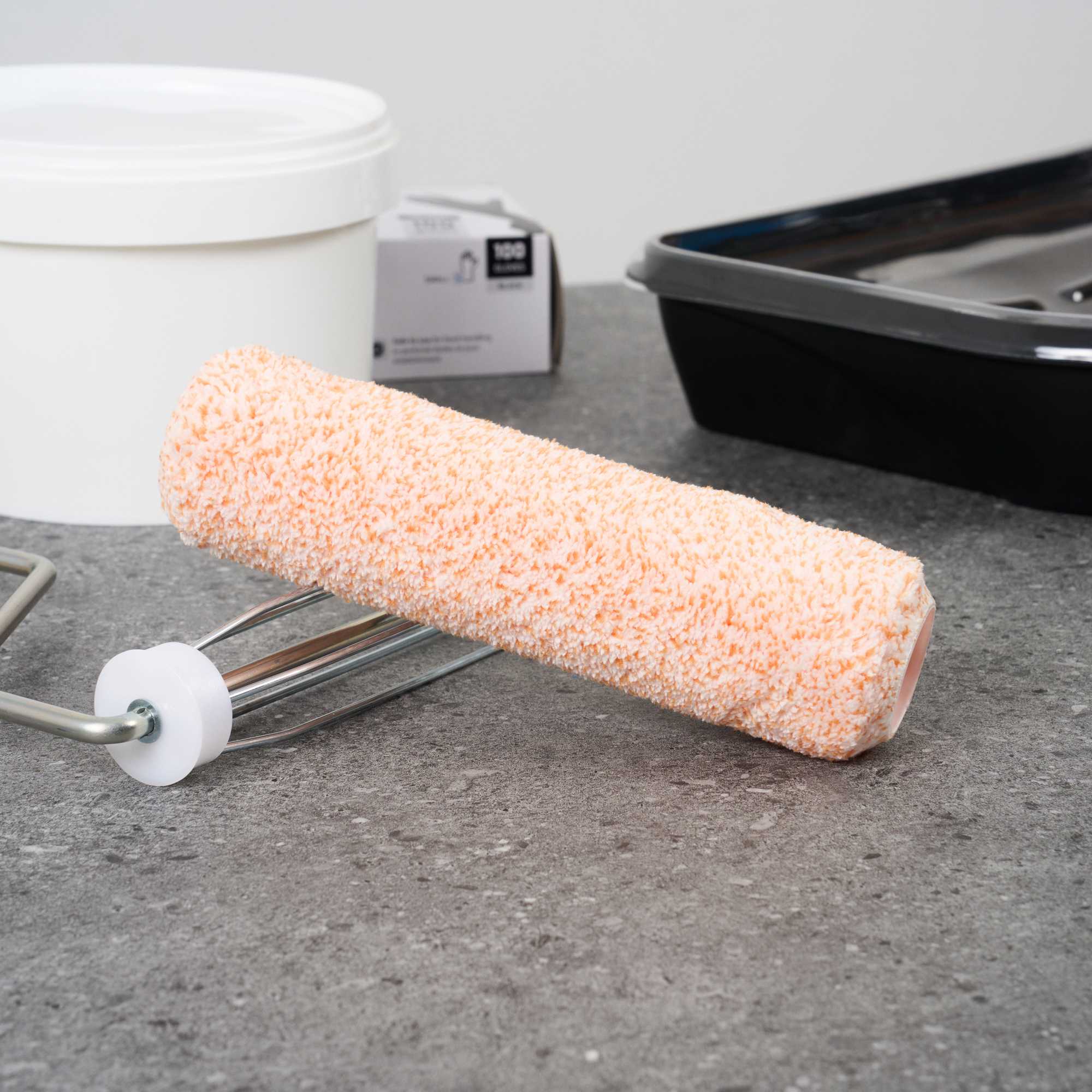 Handy Tek Microfiber Roller Cover - Shed-Resistant, with 3/8" Nap - 9" - 24 count box