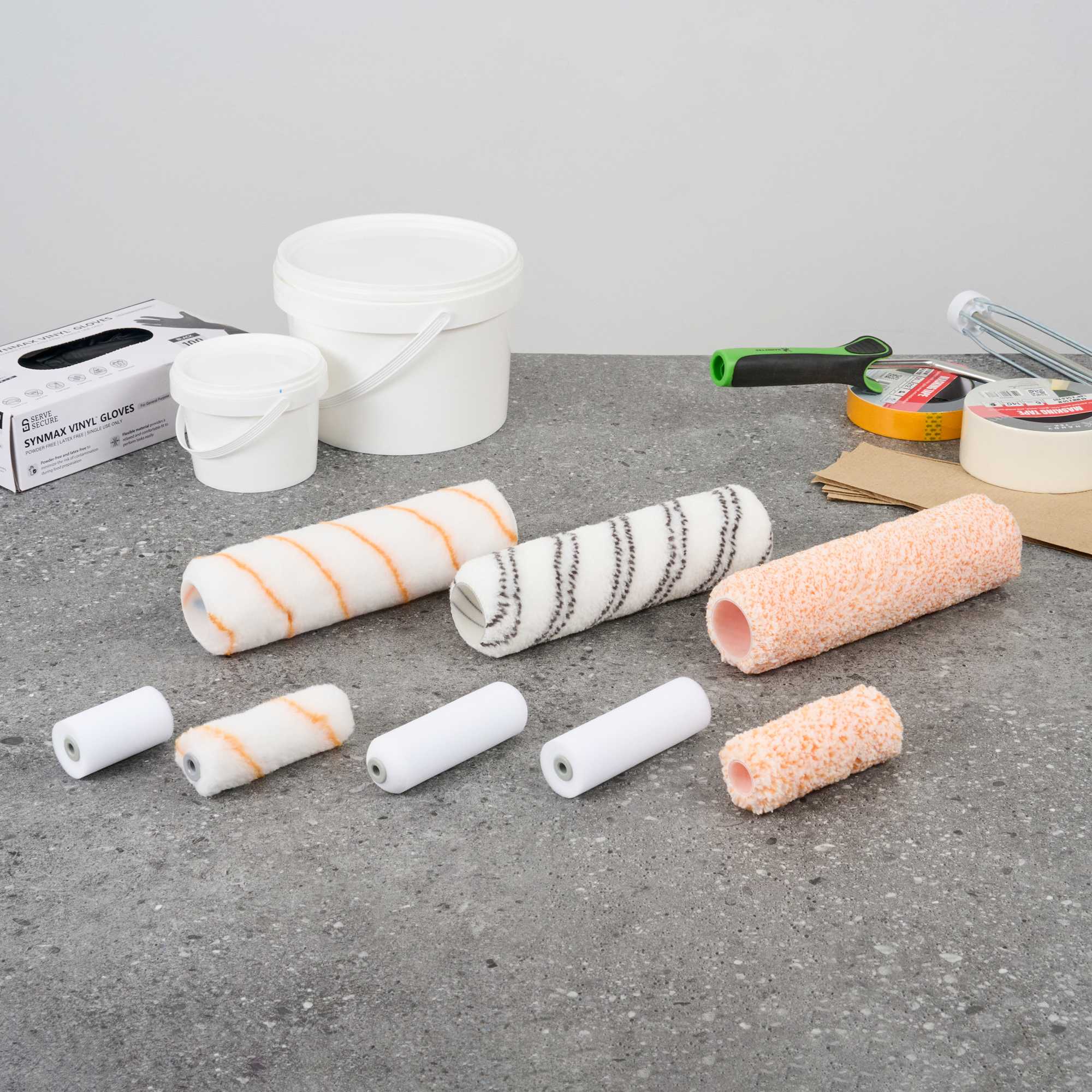 Handy Tek Foam Mini Roller Cover - High Density, Shed-Resistant - 4" - 240 count box