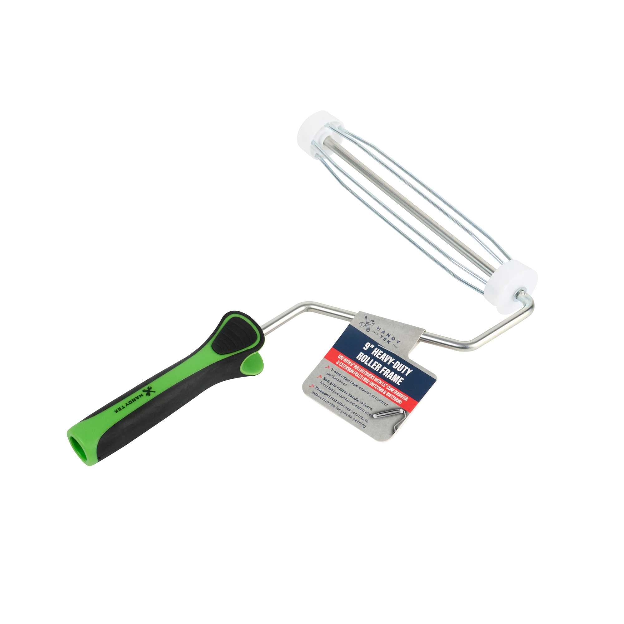 Handy Tek Roller Frame - Heavy Duty, Soft Grip Handle - 9" - 1 count box