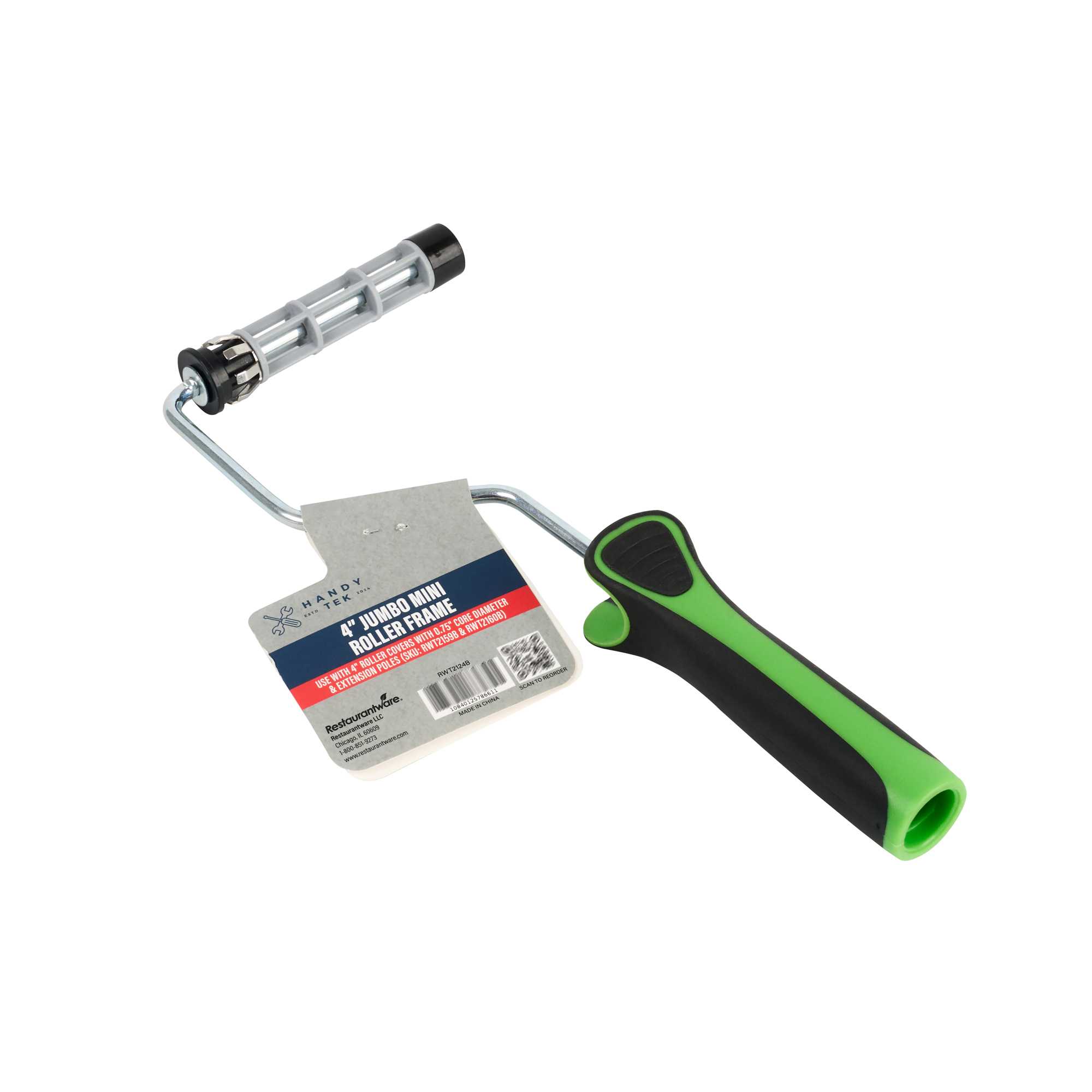 Handy Tek Jumbo Mini Roller Frame - Soft Grip Handle - 4" - 1 count box