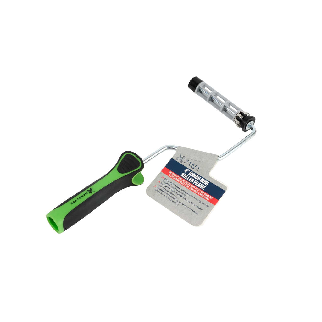 Handy Tek Jumbo Mini Roller Frame - Soft Grip Handle - 4" - 48 count box