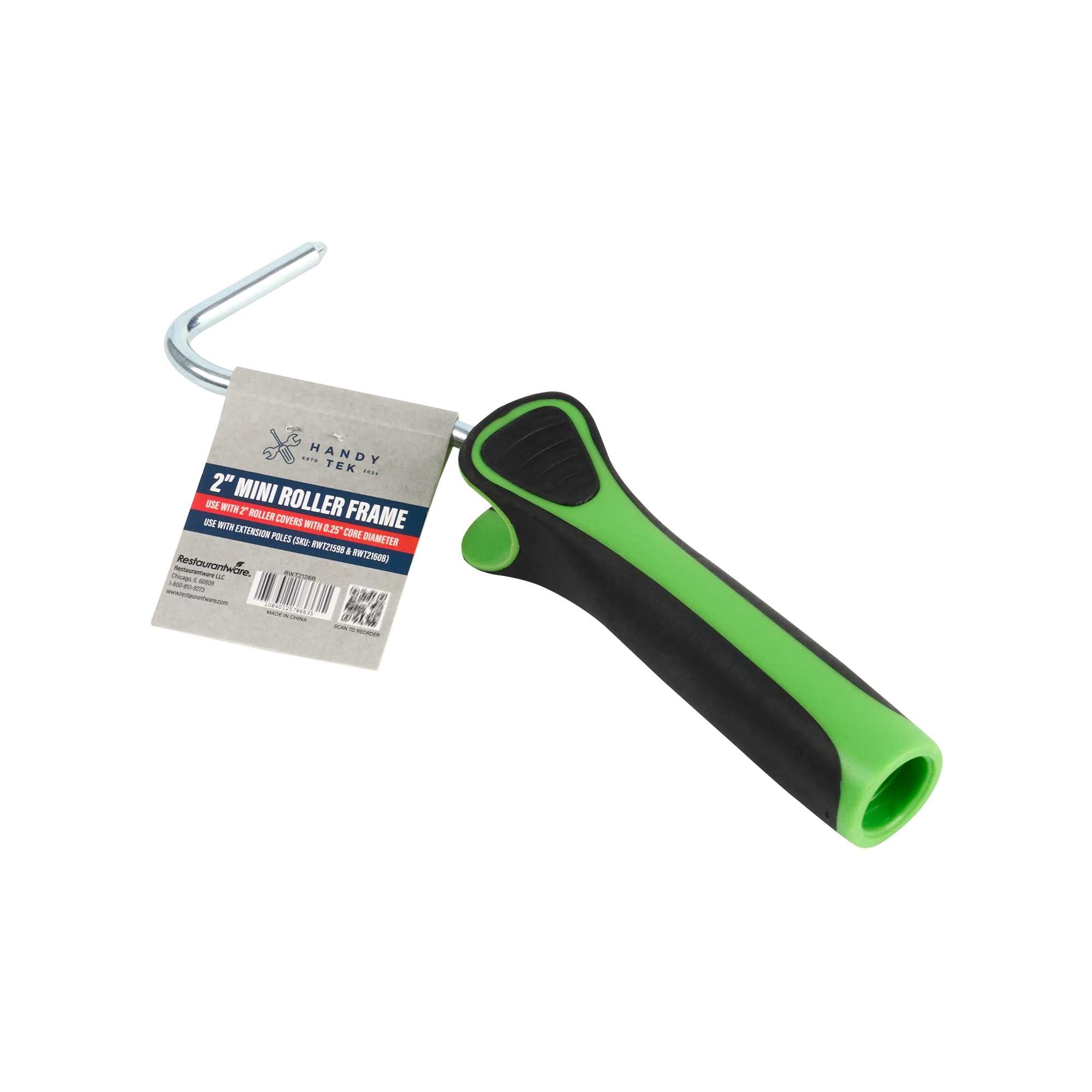 Handy Tek Mini Roller Frame - Soft Grip Handle - 2" - 1 count box