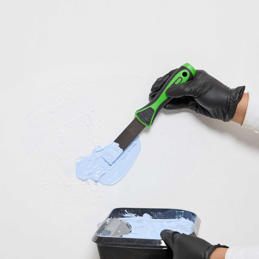 Handy Tek Carbon Steel Putty Knife - Flexible, Soft Grip Handle - 1" - 1 count box