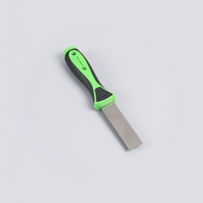 Handy Tek Carbon Steel Putty Knife - Flexible, Soft Grip Handle - 1" - 144 count box