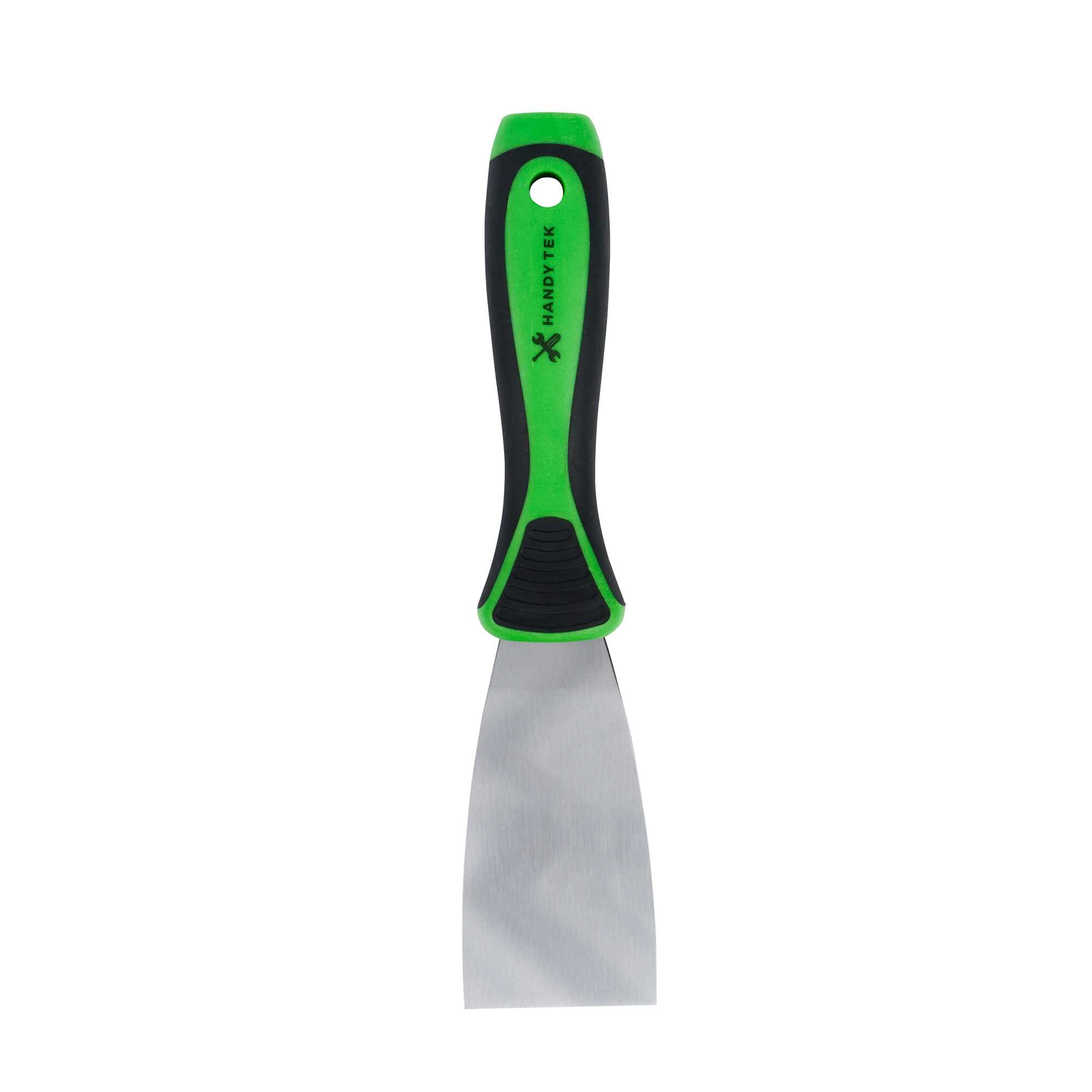 Handy Tek Carbon Steel Putty Knife - Flexible, Soft Grip Handle - 2" - 144 count box