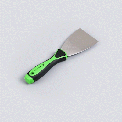 Handy Tek Carbon Steel Putty Knife - Flexible, Soft Grip Handle - 3" - 1 count box