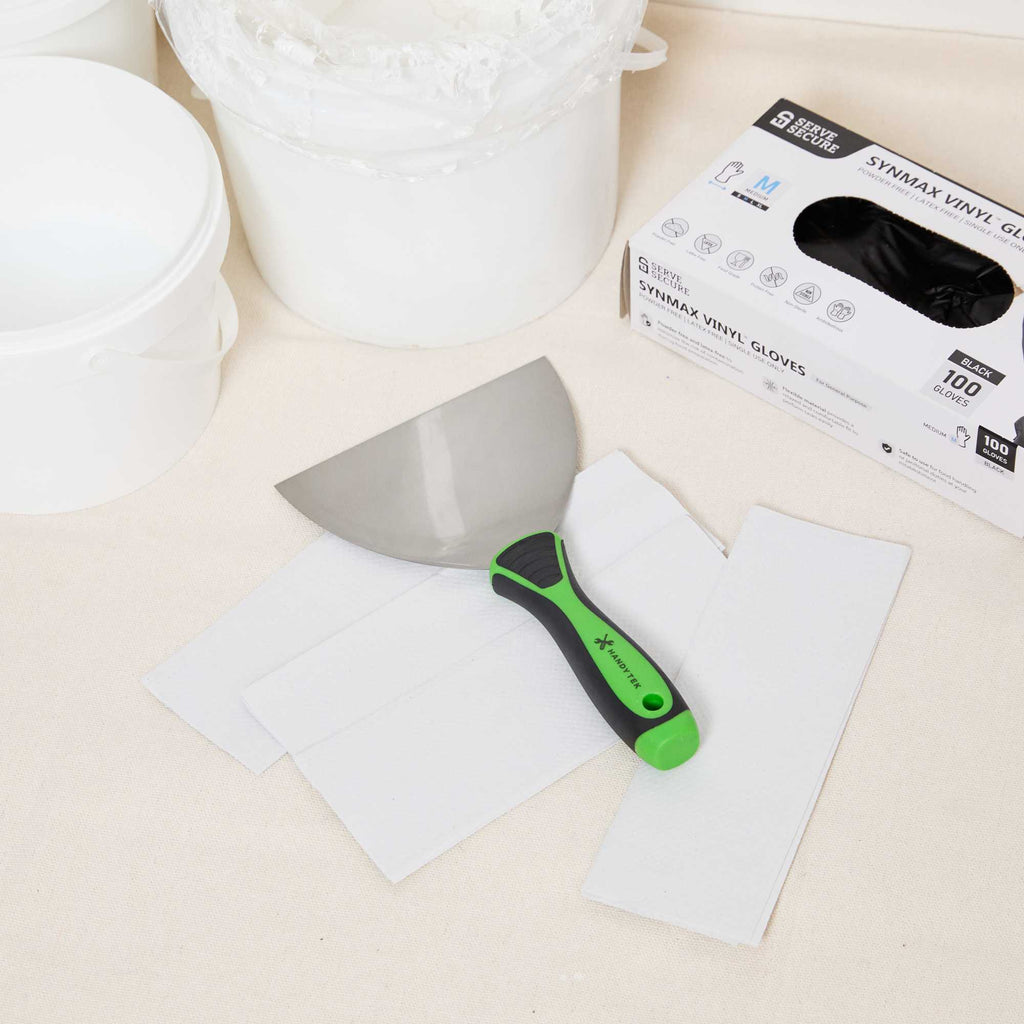 Handy Tek Carbon Steel Joint Knife - Flexible, Soft Grip Handle - 6" - 1 count box