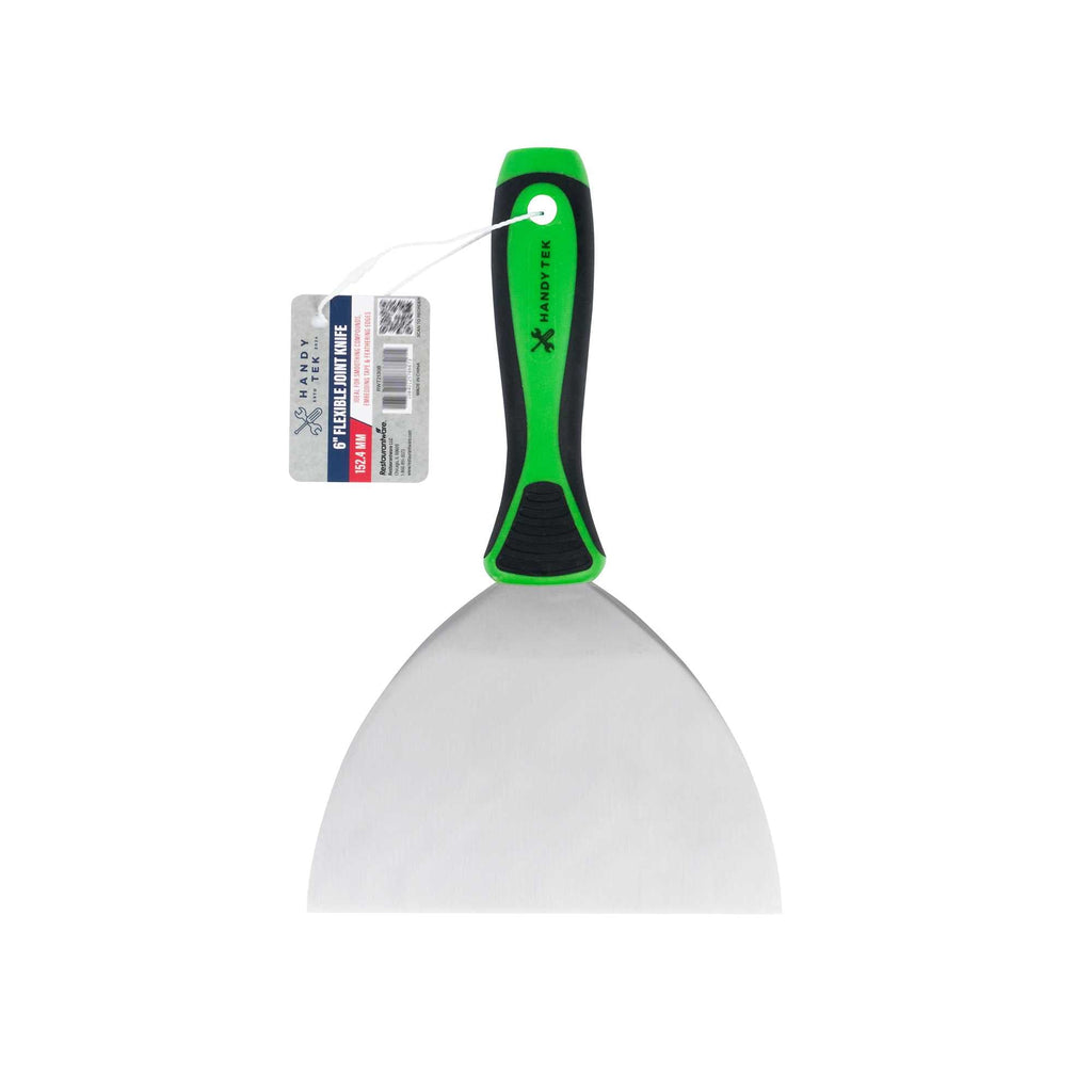 Handy Tek Carbon Steel Joint Knife - Flexible, Soft Grip Handle - 6" - 1 count box