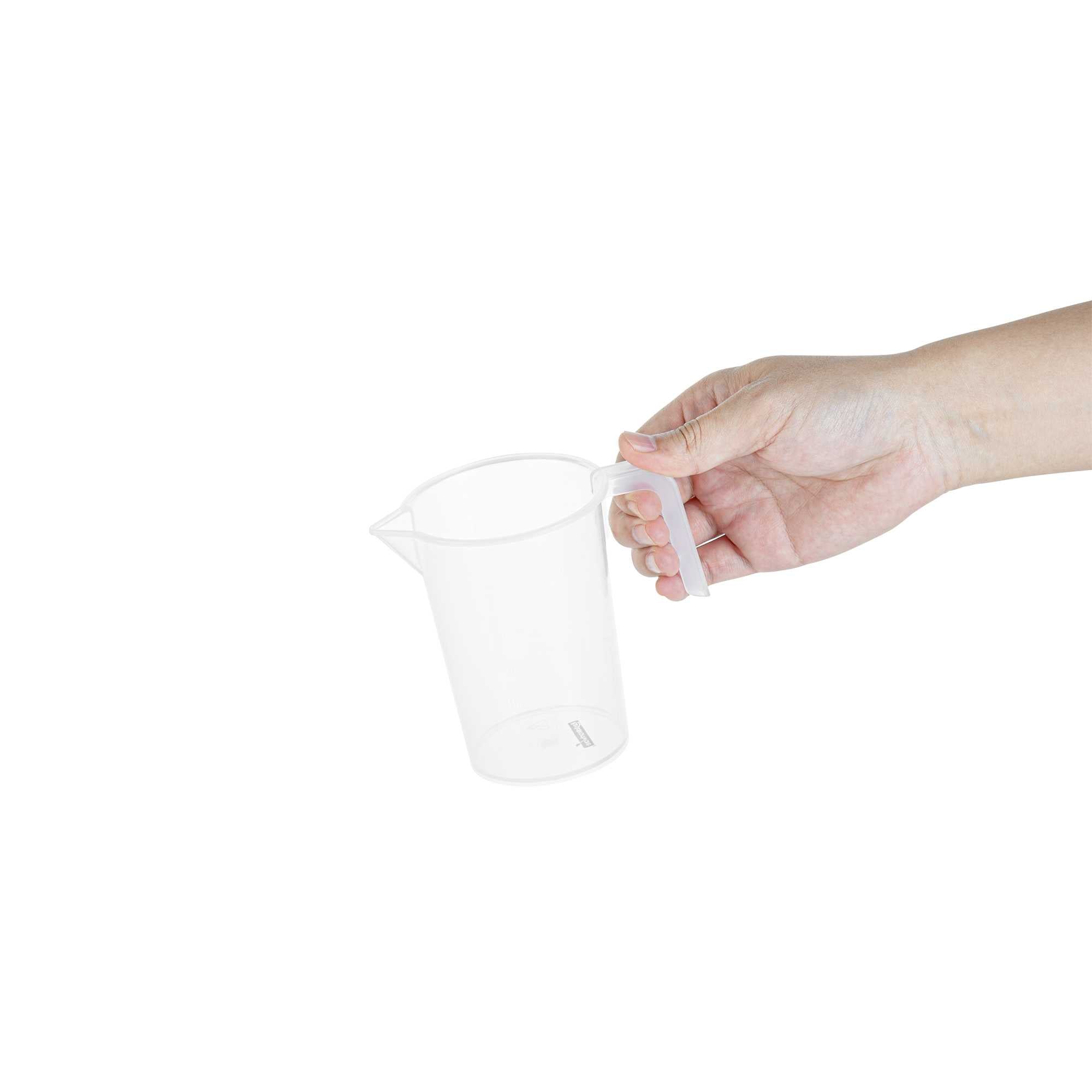 Chef 101 1-cup Clear Plastic Measuring Cup - 3 3/4" x 2 1/2" x 4 1/4" - 1 count box