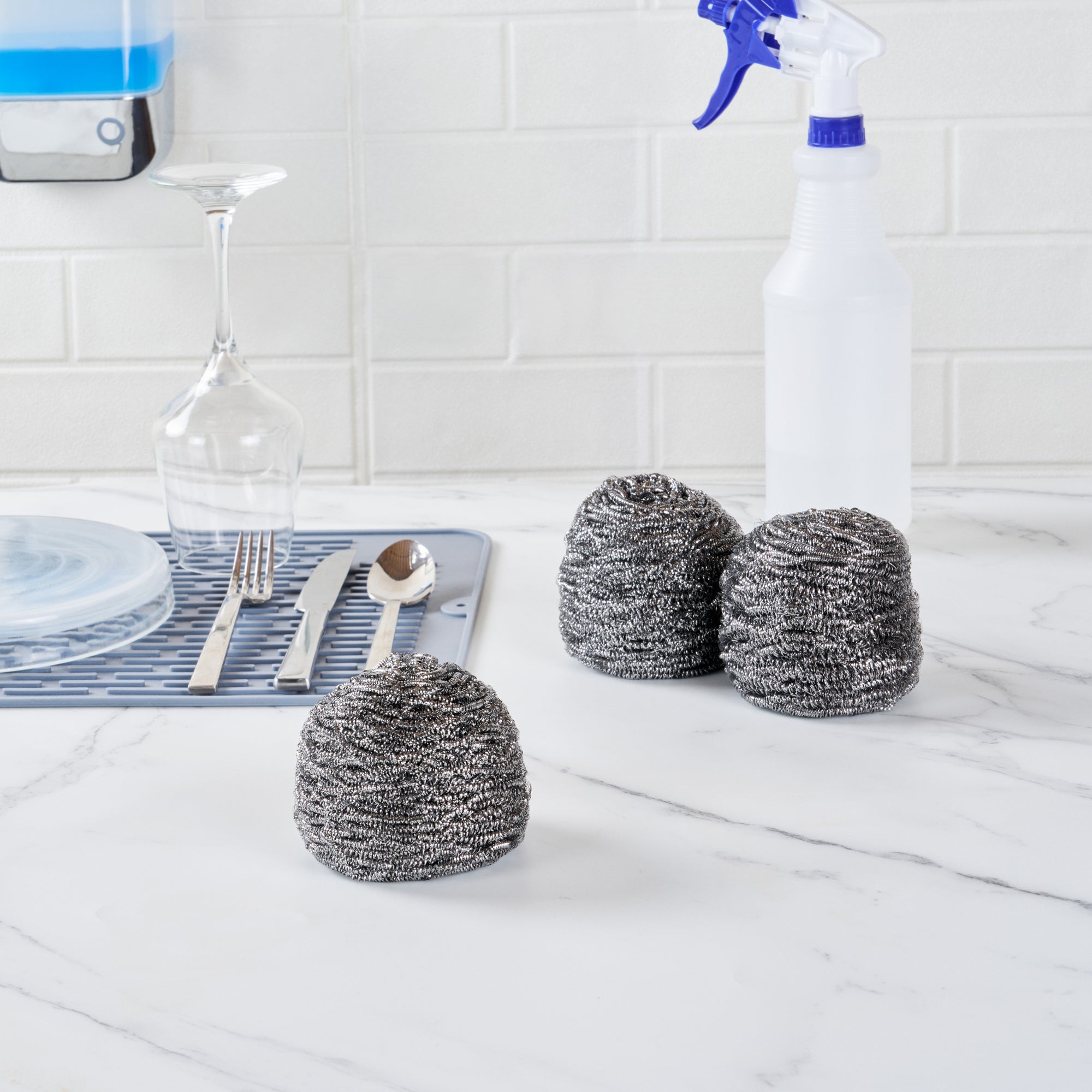 Clean Tek Professional 100g Stainless Steel Scrubber - 10 count box