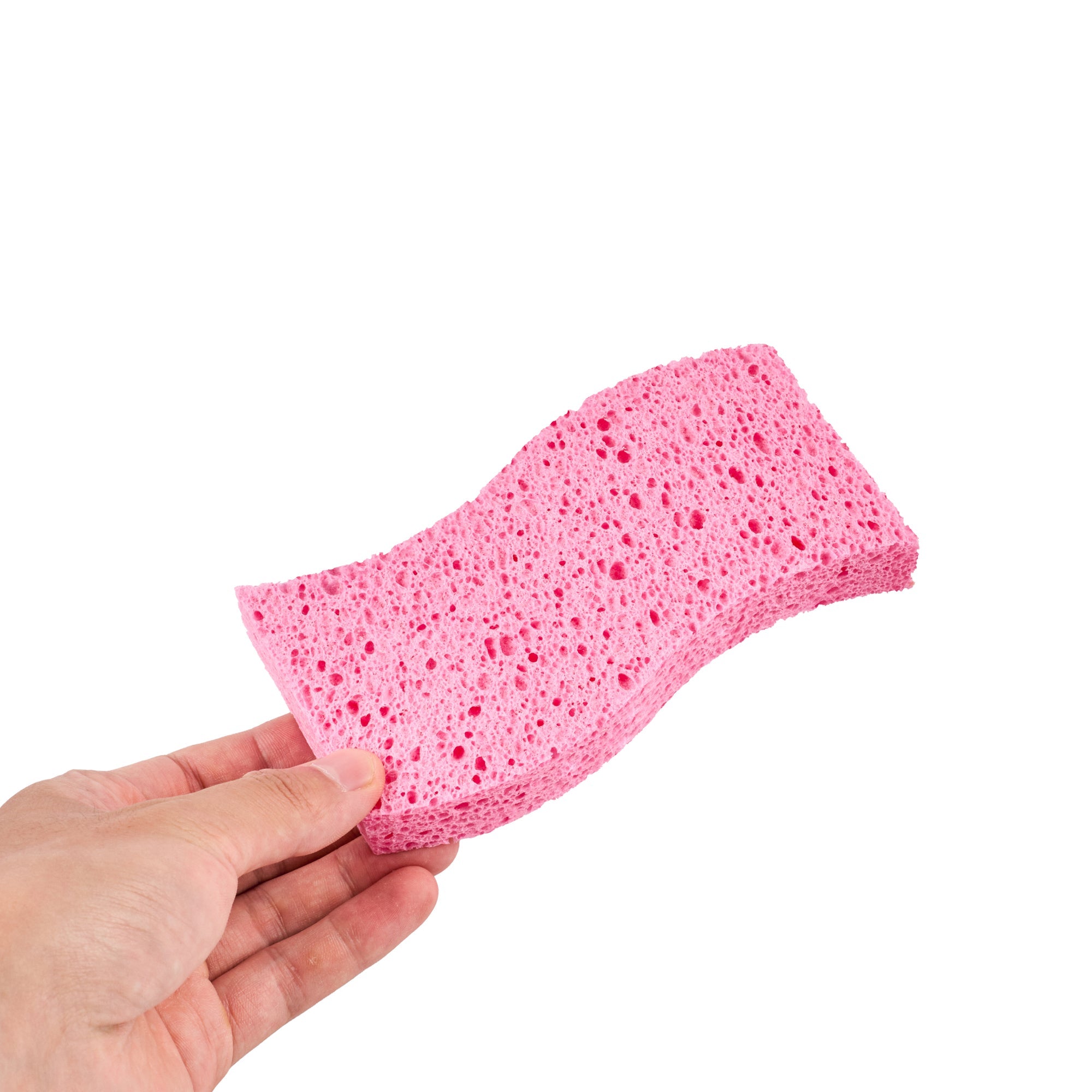 Clean Tek Professional Pink Cellulose Sponge - 6" x 3 1/2" x 3/4" - 60 count box