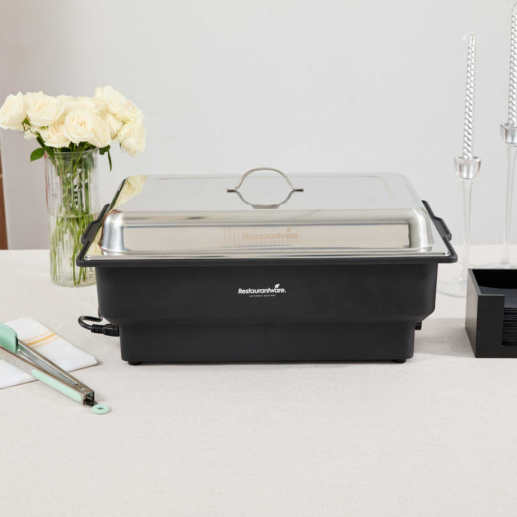 Cater Tek Full Size Stainless Steel Chafer Cover - with Handle - 1 count box