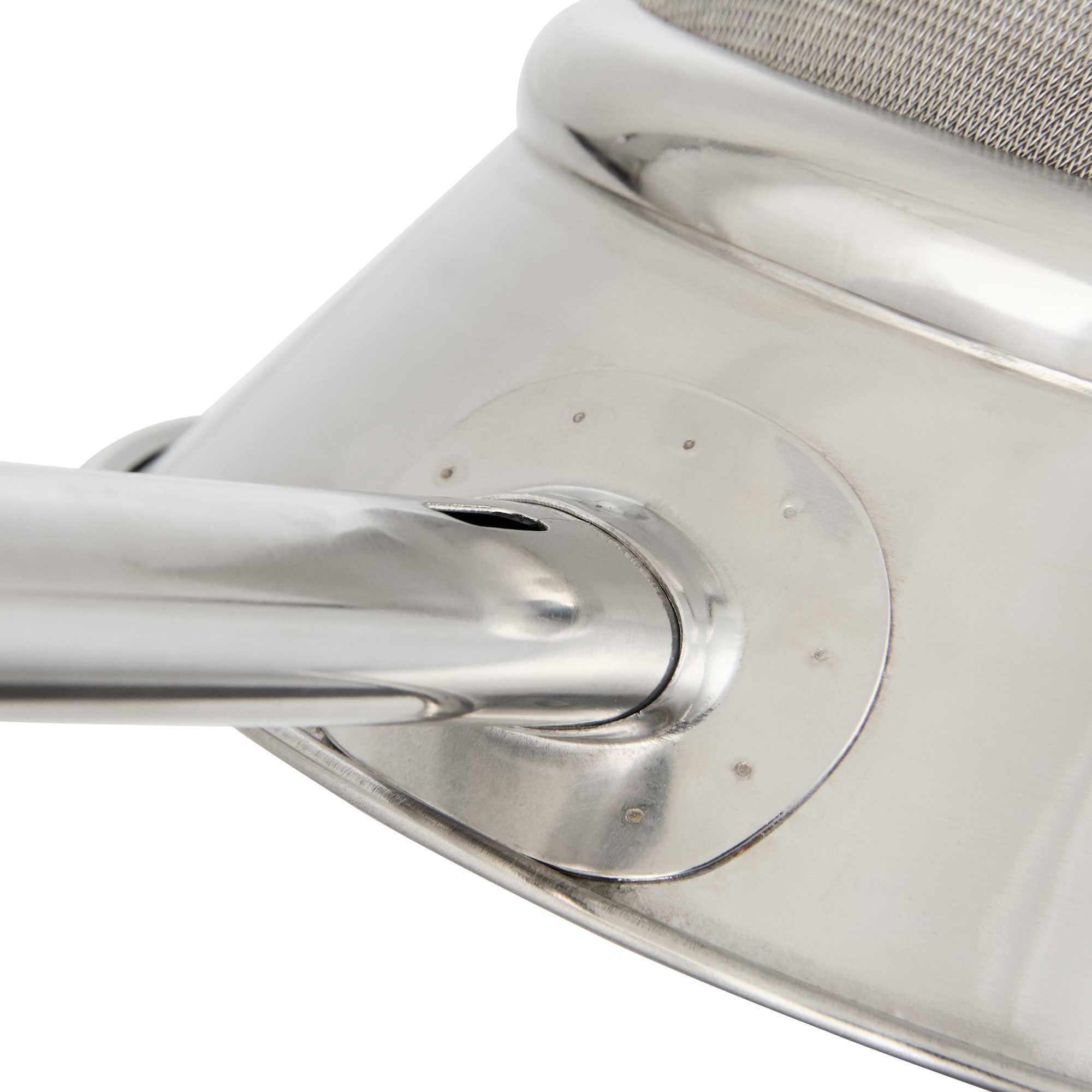Met Lux Stainless Steel Bouillon / Chinois Strainer - Extra Fine Mesh - 8" - 1 count box