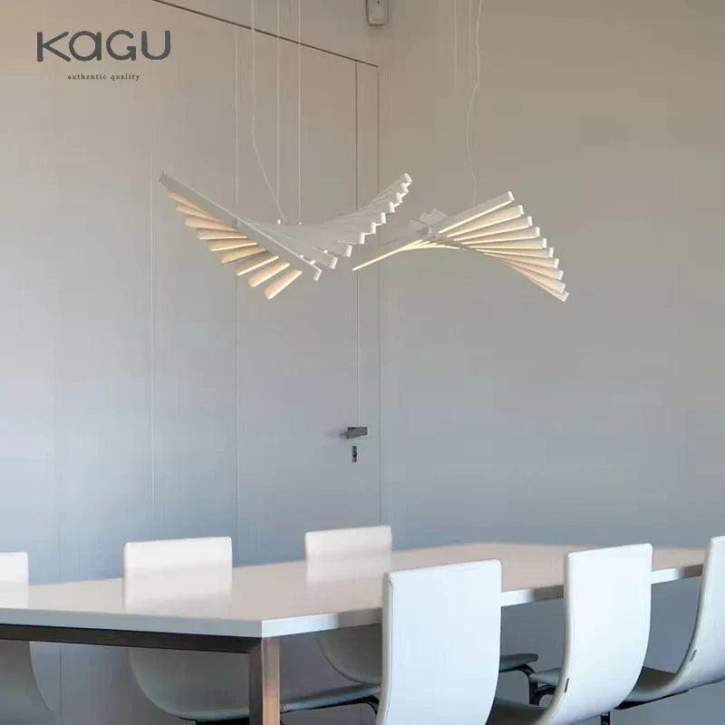 DecorBites™ LED Fishbone Pendant Chandelier for Modern Nordic Decor