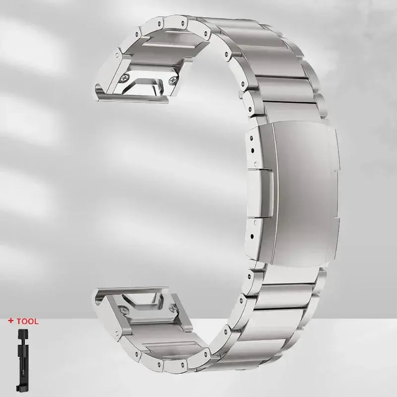Garmin Steel Band - Modern QuickFit Design Strap