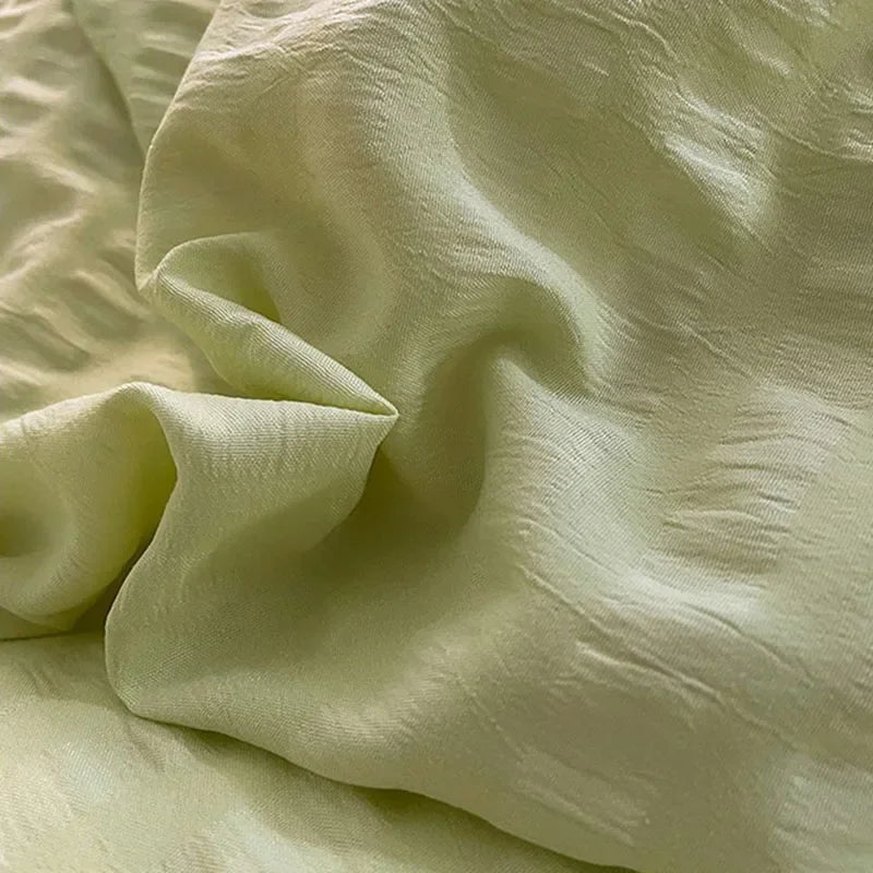DecorBites™ Double-Layer Lace Bubble Cotton Bedding Set - Soft Skin-Friendly Bed Linens