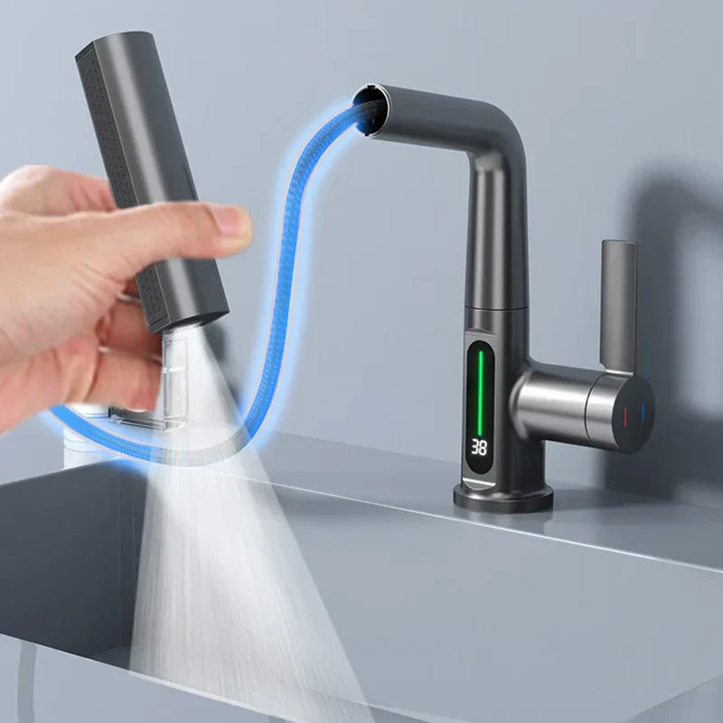 DecorBites™ Digital Display Basin Faucet with Temperature Control