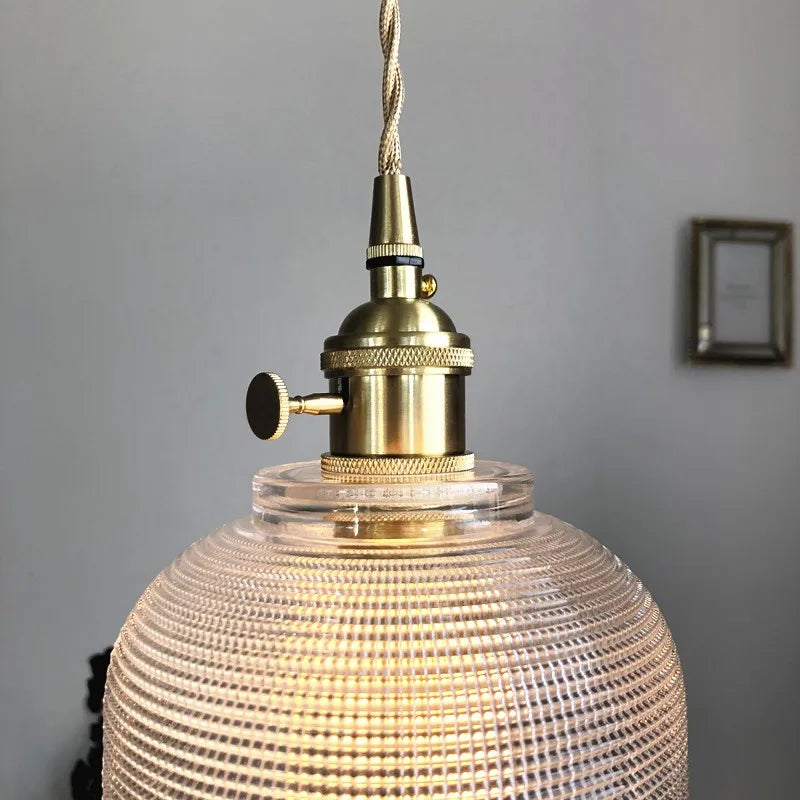 DecorBites™ Glass LED Pendant Light Fixture for Modern Home Decor