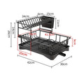 DecorBites™ 2 Tier Dish Drainer Storage Rack for Kitchen Countertop Organization