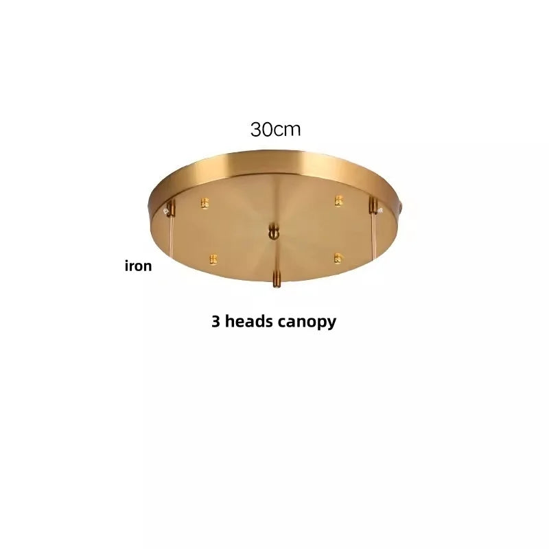DecorBites™ Copper Knob Switch LED Pendant Lamp, Adjustable Glass Dining Room Lighting
