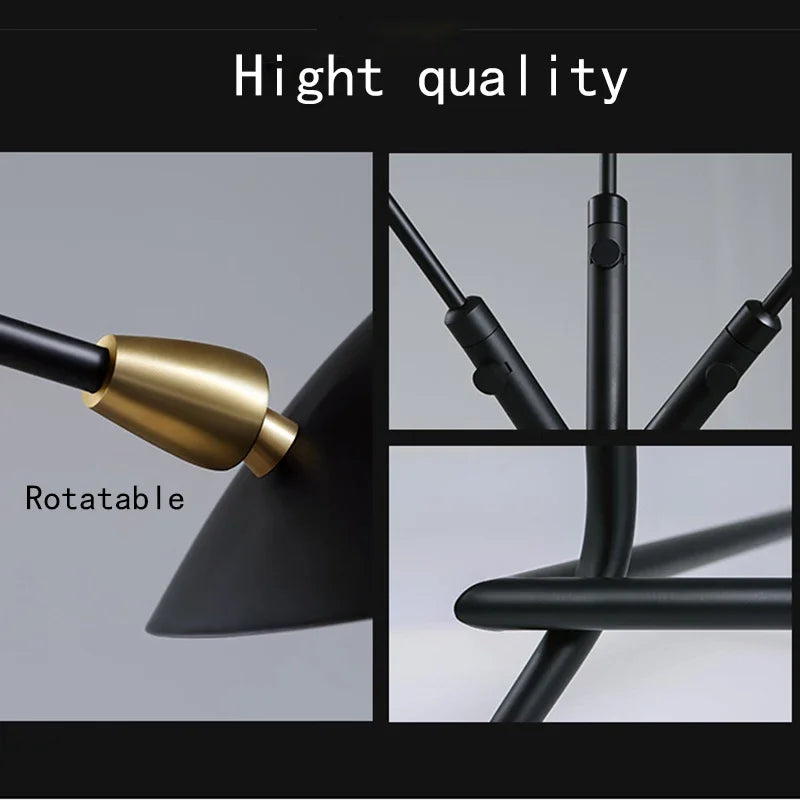 DecorBites™ Adjustable Arm Floor Lamp: Japanese Ceiling Light for Industrial Loft Decor