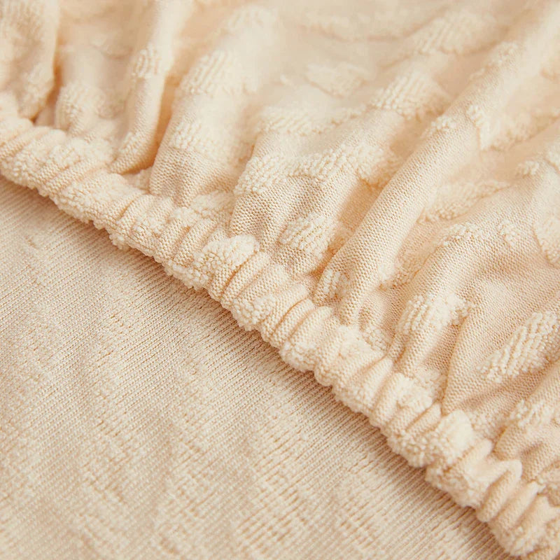 DecorBites™ Jacquard L Sofa Seat Cover Protector: Stretchable, Washable, Thick Slipcovers