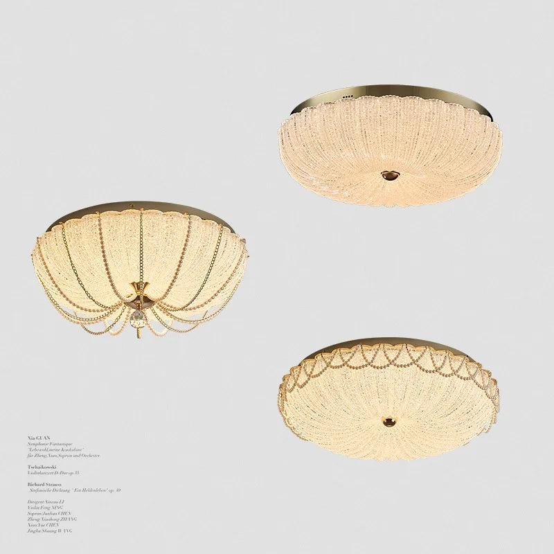 DecorBites™ Crystal Dimmable LED Ceiling Light for Modern Bedroom Decor