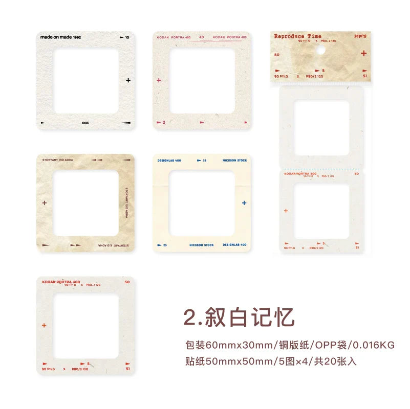 Vintage Cat Sticker Pack | 20pcs Cute Scrapbooking Labels