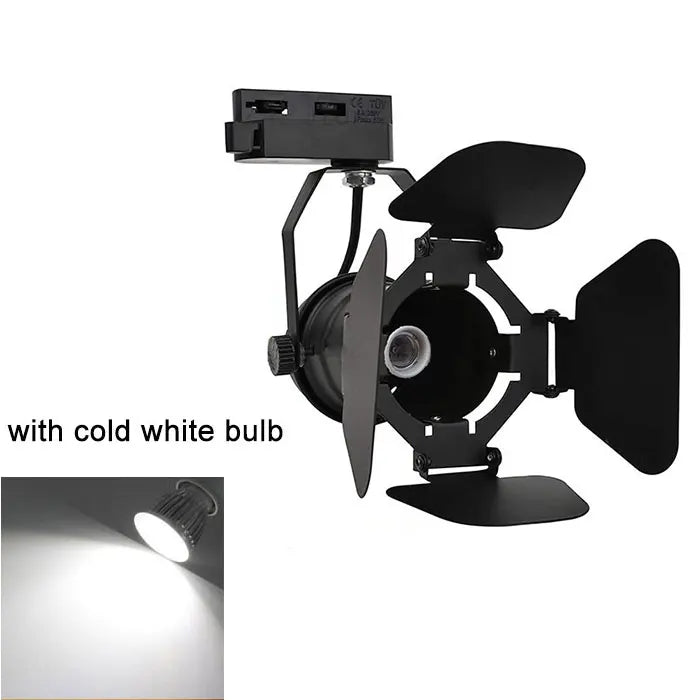 DecorBites™ 4-Light Industrial Track Spotlight for Mall Exhibition Office LED Lighting