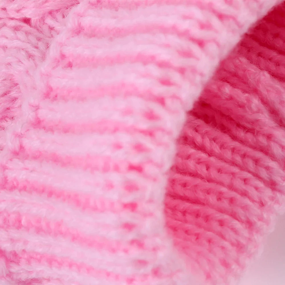 Classic Solid Knit Dog Sweater | Warm Winter Pullover for Small Breeds